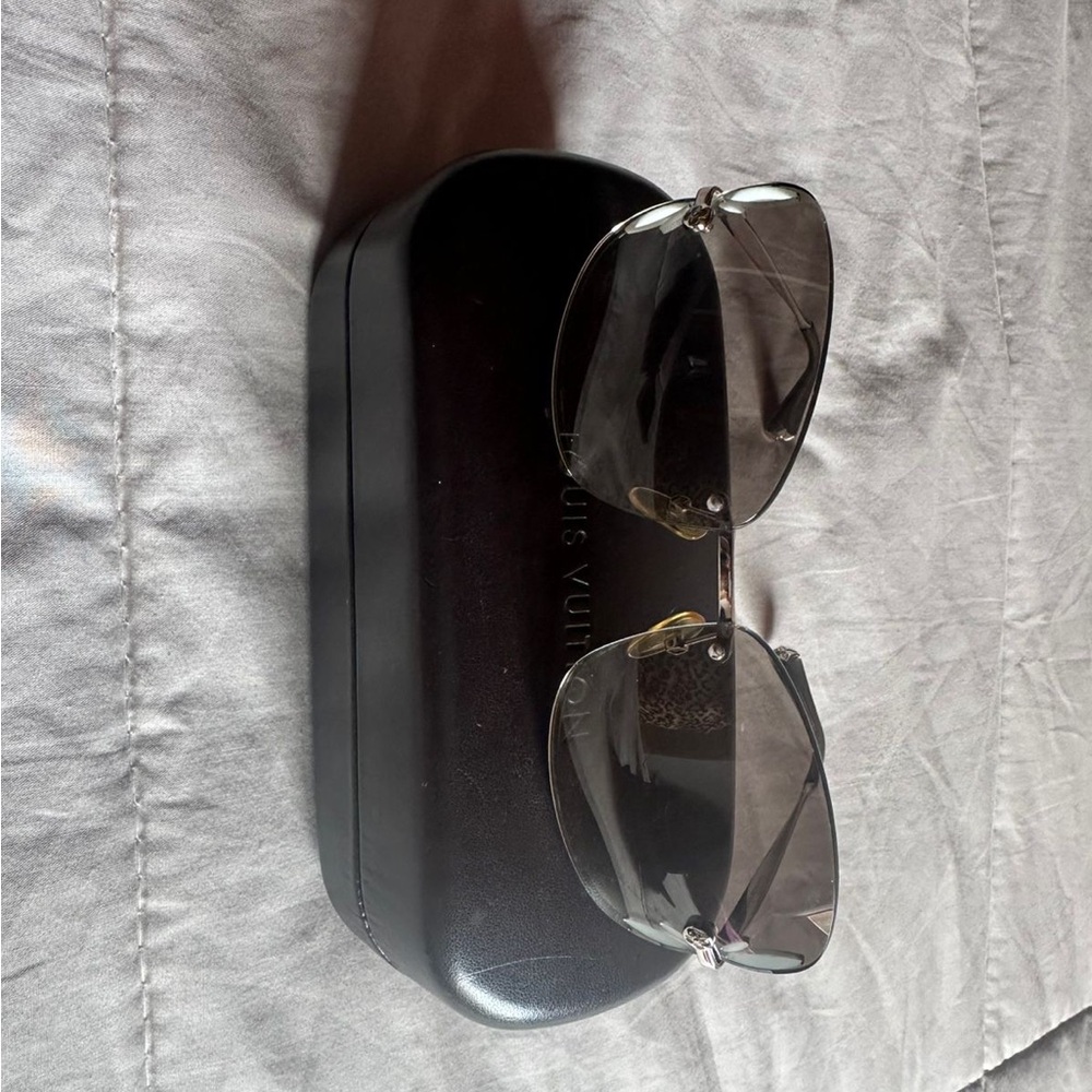 Louis Vuitton Silver and Black Sunglasses